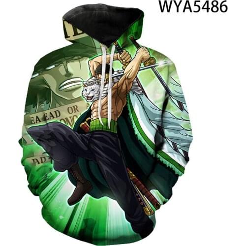Men Women Children Anime One Piece Sweatshirts Hoodies 3D Printed Streetwear Boy Girl Kids Pullover Long Sleeve Fashion Jacket