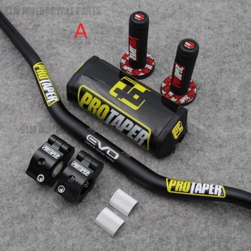 New 1-1/8 28MM Motorcycle Handlebars Fat Bars Grips Bar Pad Riser For Dirt Bike YAMAHA YZ250F YZ450F YZ250FX WR450F