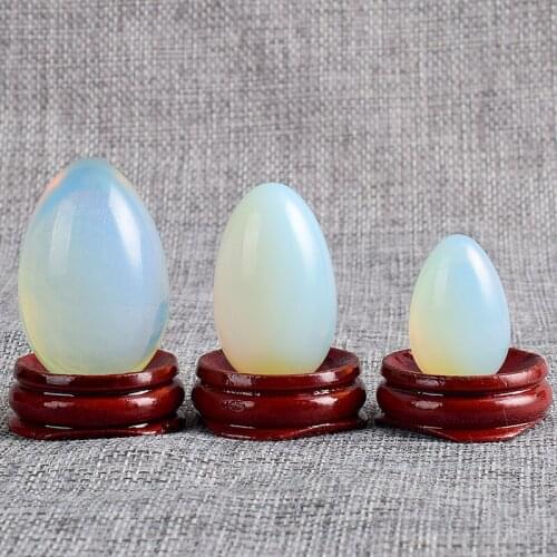 Opalite Yoni Eggs Jade Massage Stone Undrilled Kegel Exerciser Viginal MuscleTightening Ben Wa Ball Health Care Reiki Healing