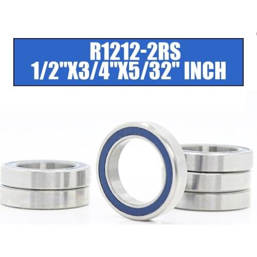 FUSHI R1212rs Bearings Blue Sealed Inch Size , ABEC-3 R1212 2RS Shaft Ball Bearing Parts For Hobby RC Car Truck ,Pick of 6 Pcs