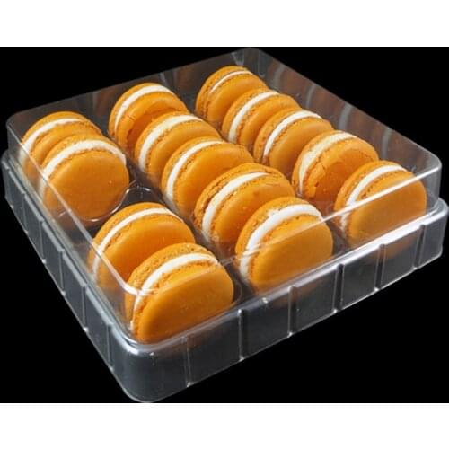 15Holes Transparent Clear Macaron Boxes Blister Packaging Box Display Tray Event Party Supplies Casamento Gift Boxes Cases Decor