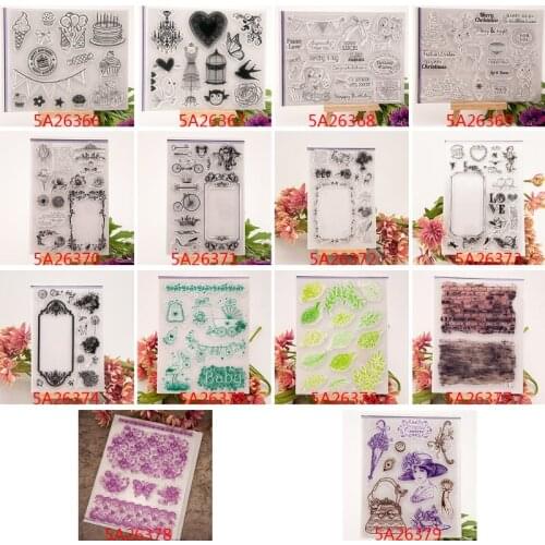 Happy Birthday Clear Transparent Stamp DIY Crafts Silicone Rubber Scrapbooking M17D