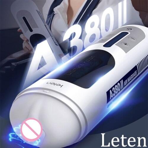 Leten Sex Machin Piston Telescopic Male Masturbator Artificial Vagina Sucking Penis Hand Free Masturbation Cup Sex Toys For Men
