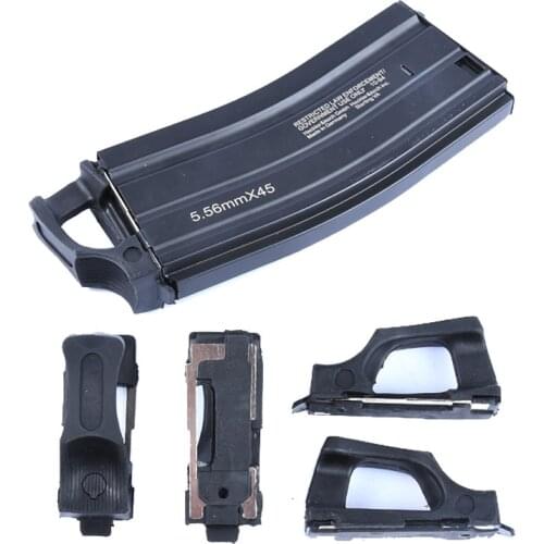 4 PCS/Pack Airsoft M4 SpeedPlate Fast Magazine Holder Hunting 5.56 Standard Mag Holster Rubber Tactical Gun Upgrade Accessories