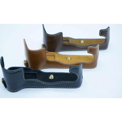 Camera Bag Case For Fujifilm Fuji XT1 XT-1 X-T2 XT2 XT3 XT-3 XT4 XT-4 PU Leather Half Body Set Cover With Battery Opening