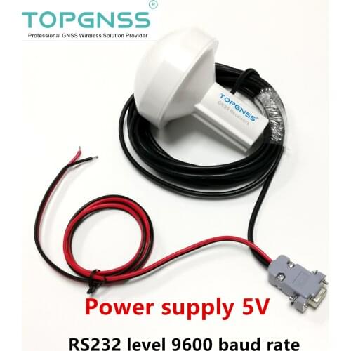 TOPGNSS RS-232 marine GPS receiver GLONASS antenna module 5V RS232 baud rate 9600bps,NMEA0183 protocol,boat ,Mushroom housing
