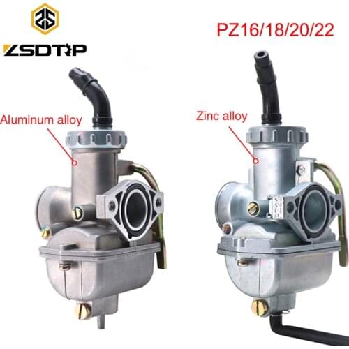 ZSDTRP Hand Choke PZ16 PZ18 PZ20 PZ22 Carburetor For Pit Dirt Trail Bike Go Kart ATV Quad 50cc 70cc 110cc 125cc