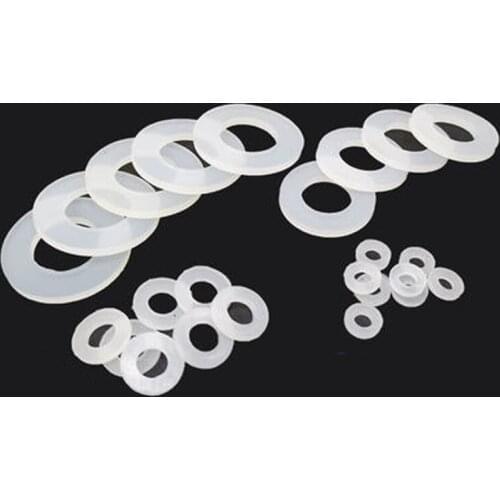 20pcs M6 M8 M10 Silicone Gaskets screw seal Circle Washers Foot Pad Hole plugging waterproof Flat Gasket 1.5mm-3mm thickness
