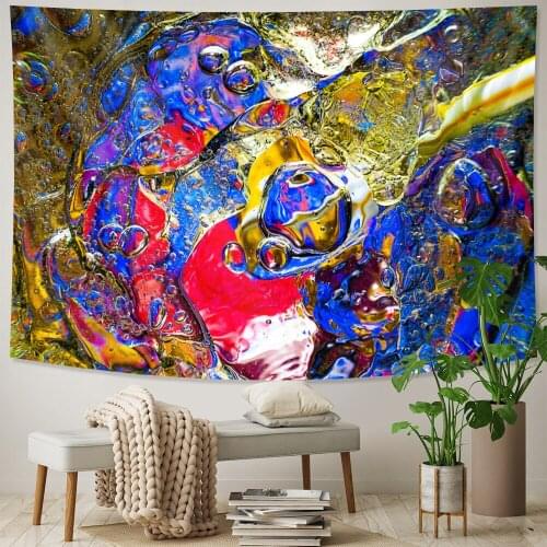 Abstract Art psychedelic scene home decoration tapestry witchcraft tapestry Hippie Bohemian decorative Datura sheet