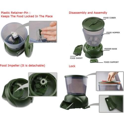 Automatic Fish Feeder, Vacation Fish Food Dispenser for Aquariums with Moisture-Proof System, Accurate Feeding