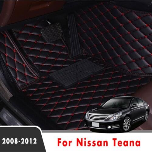 LHD Car Floor Mats For Nissan Teana J32 2012 2011 2010 2009 2008 Accessories Styling Protector Covers Decoration Auto Carpets