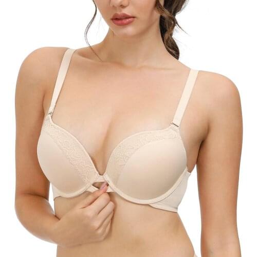 Big Size Bras For Women Ultra Push Up Lingerie Lace Bralette Cup Plunge Female Underwire Strength EU US CA UK