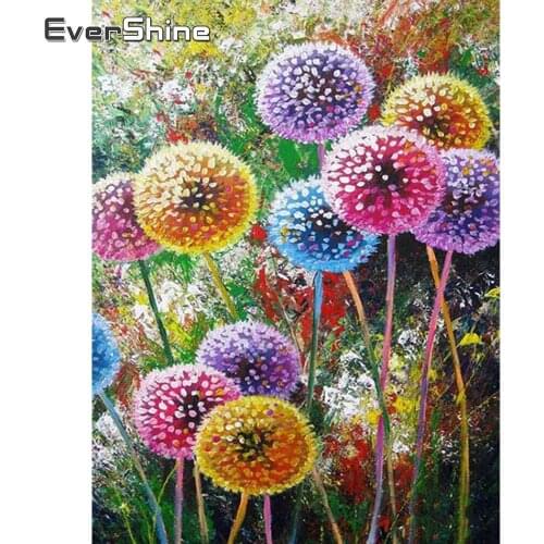 Evershine 5D Diamond Painting Scenery Full Square Dandelion Diamond Embroidery Cross Stitch Kit Rhinestone Picture Home Frescoes