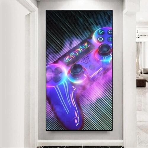 Gaming Handle Playstation Controller Canvas Painting Poster And Prints Gamer Room Decorative Wall Art Picture Home Cuadros Decor