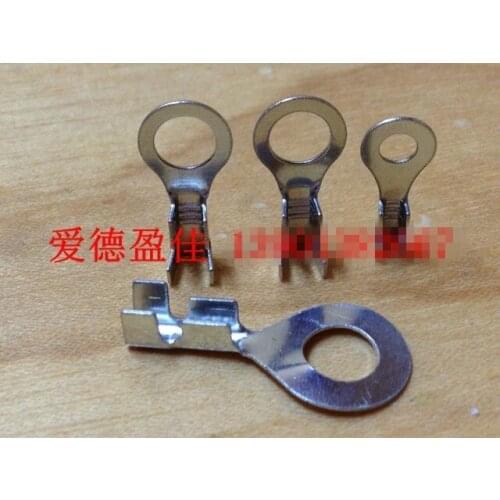 Original new 100% O type open wiring terminal nose diameter 4.2MM ring round pads 100pcs/Lot