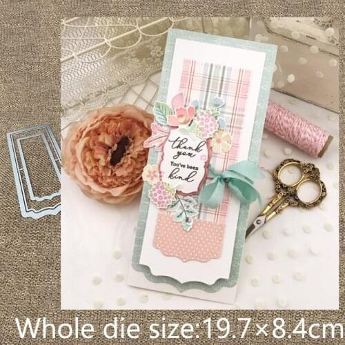 XLDesign Craft Metal Cutting Dies stencil mold 3pcs label frame decoration scrapbook Album Paper Card Craft Embossing die cuts