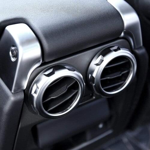 Rear Row Air Conditioning Outlet Vent Ring Trim Sticker Cover For Land Rover Range Rover Sport 2005-2013 Discovery 4 LR4