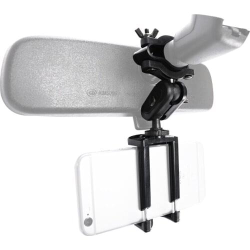 NEW Black Universal Auto Car Rearview Mirror Extension Bracket Mobile Phone Holder Universal Modified Multi-Purpose Bracket