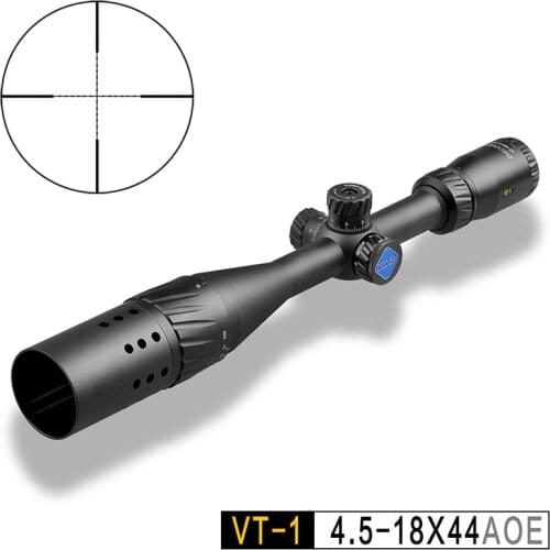 Discovery VT-1 4.5-18X44AOE Riflescope Adjustable Hunting Tactical Rifle Scope Mil Dot Reticle Optical Sights With Sunshade