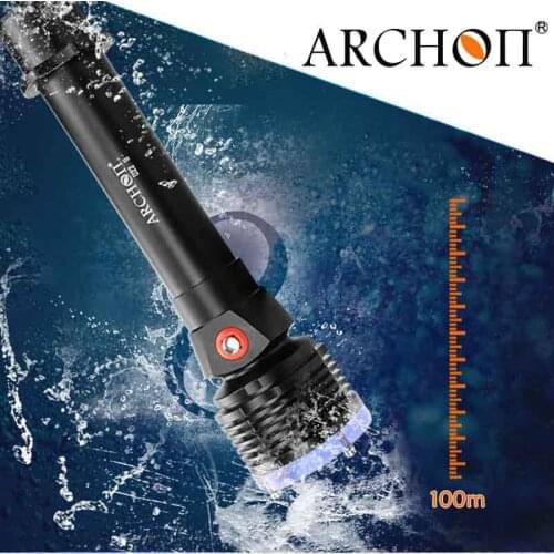 ARCHON 100% Original D22-II w28-II Diving Flashlight Lanten CREE L2 U2 LED 100M underwater upgraded version 1200 Lumens