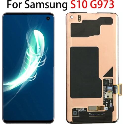 S10 PLUS Amoled Original S10PLUS G975F G975U LCD For SAMSUNG Galaxy S10 G973F G973U Display+Touch Screen Digitizer Assembly+dot