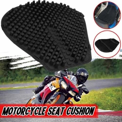 Silicone Motorcycle Seat Cushion Cover Universal Breathable Anti Slip Saddle Pad for Yamaha Suzuki Honda Kawasaki