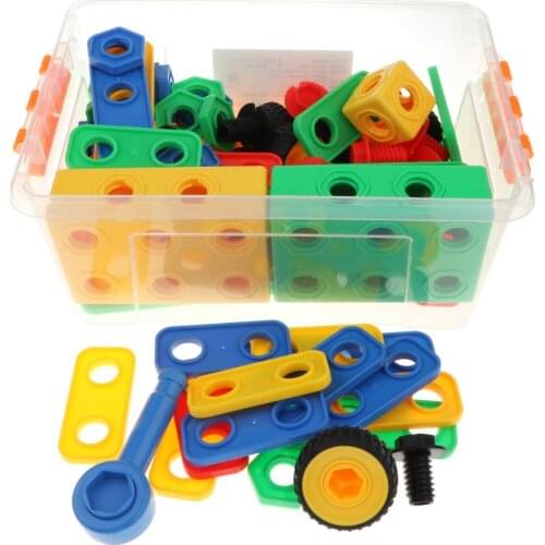Building Blocks Tools Set Color Shape Cognition Imagination Creativity Development Educational Toys Birthday Gift for Children