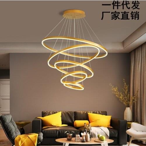 Led chandelier acrylic creative bar chandelier post modern LED lamp ceiling lamp LED bedroom lamp living room lamp