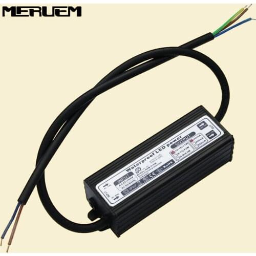 Waterproof 18W LED driver Constant Current drivers AC85V-265V to DC 54-65V 300mA For 18W chip 18 Series 1 parallel