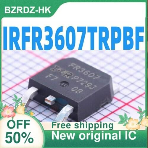 2-10PCS/lot IRFR3607TRPBF TO-252 MOS 75V 80A New original IC