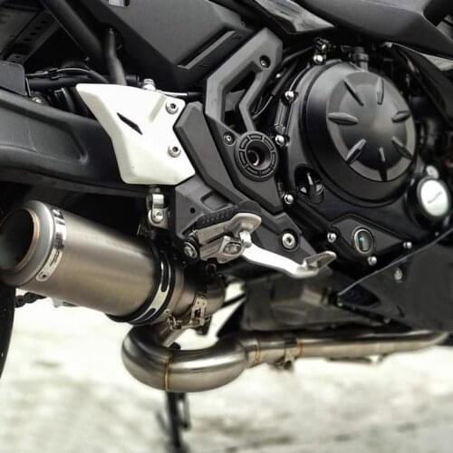 1Set Durable Motorcycle Full Exhaust System Circling Front Pipe Link Connect for Kawasaki Z650 Ninja 650 New Arrive