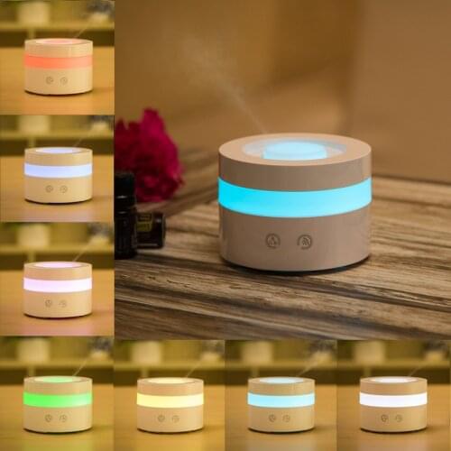 2019 New 100ML USB Aromatherapy Humidifier Moistener Atomization Essential Oil Diffuser Mist Maker Led Light Touch Button