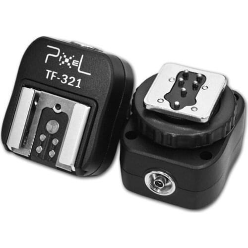 Pixel TF-321 TTL Flash Hot Shoe Hotshoe Adapter Converter For Canon 580EX 550EX 600D 700D 70D 6D 60D 550D 5D Camera and Flashgun