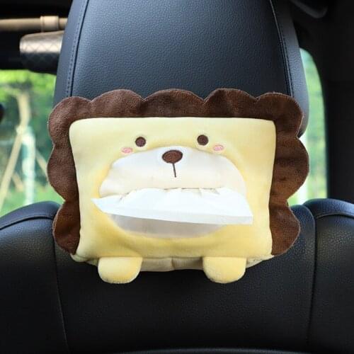 Car Cartoon Cute Tissue Box Car Sunroof Hanging Car Armrest Box Sun Visor Hygiene Paper Extraction Box