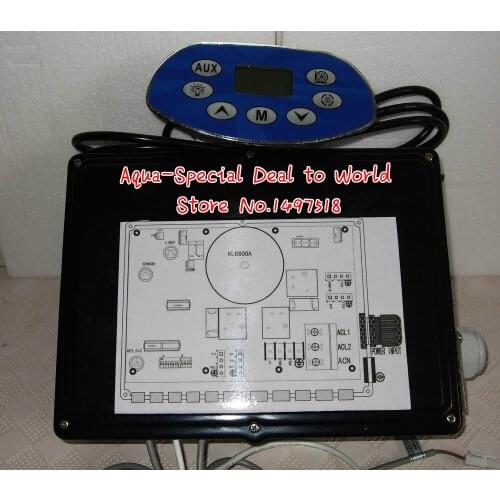 Chinese hot tub spa Ethink controller Pack KL6600 Control box + Display panel - 220V - 1 or 2 Pump Pack Fit old versin KL6500