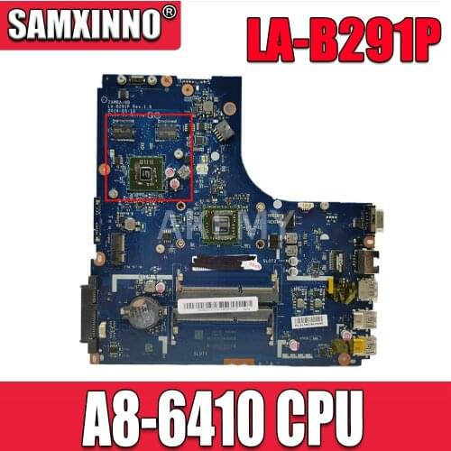 For Lenovo B50-45 ZAWBA LA-B291P motherboard laptop motherboard A8-6410 CPU LA-B291P 100% tested OK