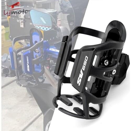For SUZUKI SV 650 SV650 Newest Sdand Water Drink Cup Holder Motorcycle Accessorie Holder CNC Aluminum Beverage Water Bottle Cage