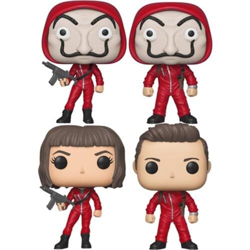 Funko pop La Casa de Papel #741 TOKIO #743 BERLIN Chase Exclusive POP Action Figure Toys House of Paper Money Heist Gifts