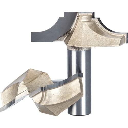 HUHAO 1pc 1/2" Shank Trimmer Router Bits For Wood Tungsten Carbide Woodworking Engraving Endmill Tools For Hard Wood MDF