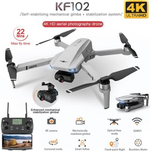 KF102 GPS Drone with 4K HD Camera 2-Axis Anti-Shake Gimbal Profesional Quadcopter Brushless WiFi FPV Mini Dron VS SG906 Pro 2 S3