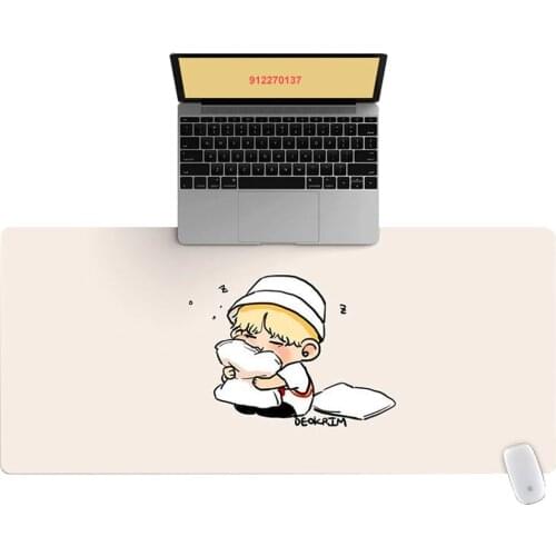 90x40cm XXL HD Cartoon Pink Pillow Boy Pattern Office Computer Desk Mat Laptop Cushion Desk Non-slip Mat Gamer Mousepad Mat