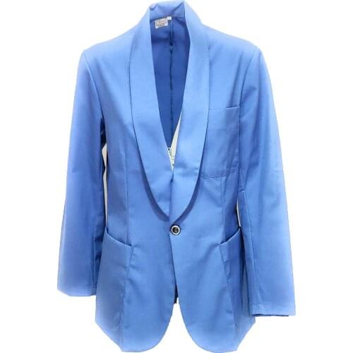 Jacket work Service restaurant dining room bar waiter sciallata blue elegant