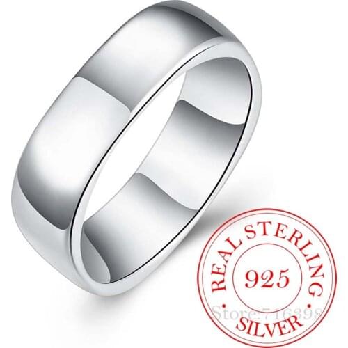 925 Sterling Silver Unique Square Men Rings Men Personality Geometrical Finger Rings For Women Men Wedding Party Jewelry Gifts