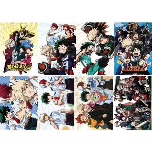 My Boku no hero academia Polypropylene A3 8 pieces Posters wall poster PPP002