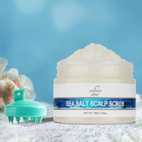 LEWEDO Cleaning Scalp Set Shower Brush Bath SPA Massage Brush Scrubs Repair Damaged Hair Scalp Scrub 150g Professional Hair Care