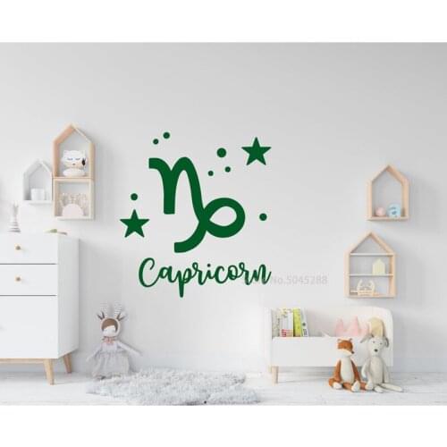 Zodiac Decal Horoscope Wall Decal Astrology Decor Zodiac Stickers Sun Moon Stars Wall Stickers Horoscope Gift Astrology Z530