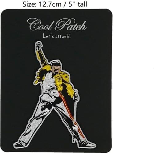 Queen Freddie Mercury Singer Star Embroidered NEW IRON ON Patches for clothing accessories jeans backpack