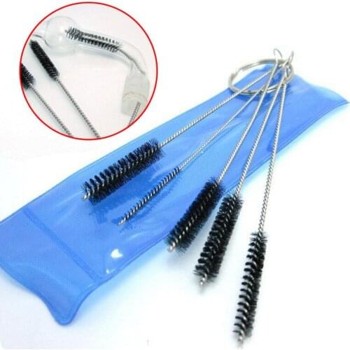 High Quality 5pcs/set Durable Nylon Tobacco Pipe Cleaner Cleaning Stainless Steel Brush -15