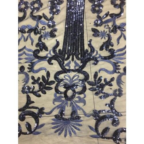 New pattern 5yards/bag JL14# good quality sequin tulle mesh lace fabric for bridal wedding dress/sawing Free shipping