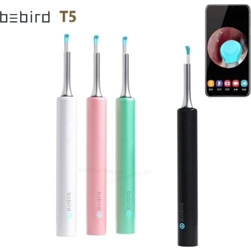 Original Bebird T5 Smart Visual Ear Camera High Precision Ear Endoscope IP67 Waterproof Ear Spoon Children Ear Cleaning Tool Set